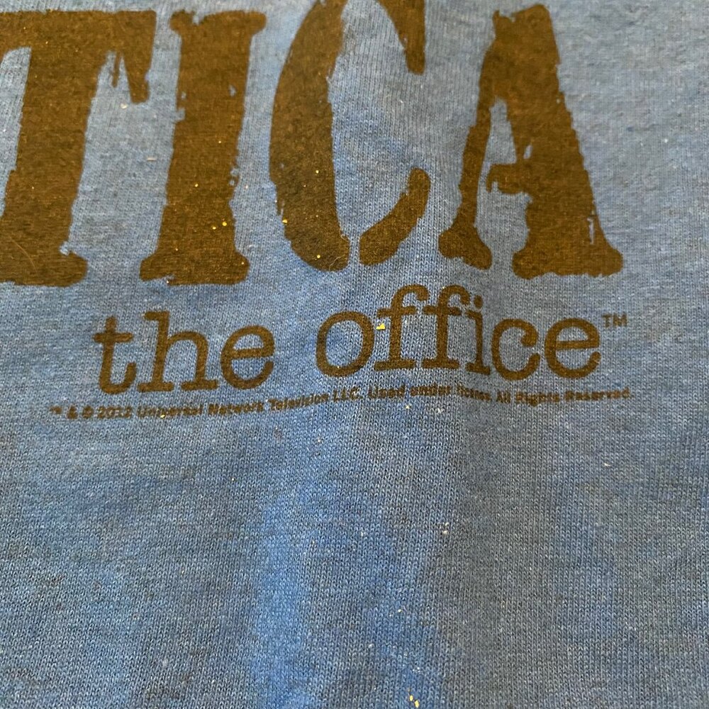 Vintage Office Shirt Dwight Shrute Bears Beets Battlestar Galactica Medium View 3